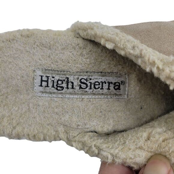 High Sierra Women's Clogs Leslie Leather Sherpa Lined Slide On Tan 9.5 - Picture 10 of 12